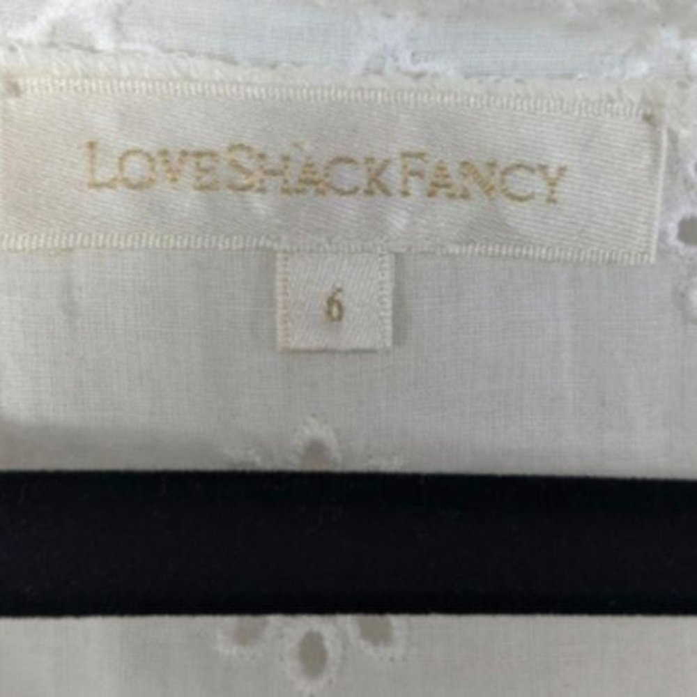 NEW LoveShackFancy Kristen Boho Dress Ivory Lace - Picture 7 of 9